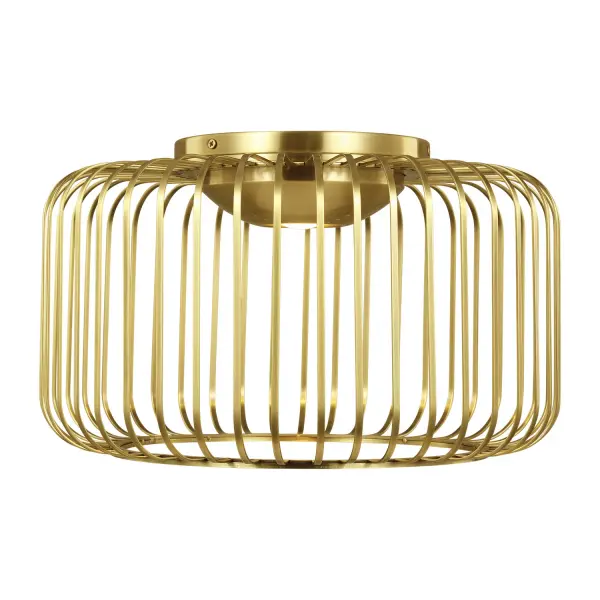The Kai flush mount brings sophisticated Asian-inspired design to low-ceiling spaces. Its machined metal rod construction creates visual interest while the integrated LED provides efficient, warm illumination.