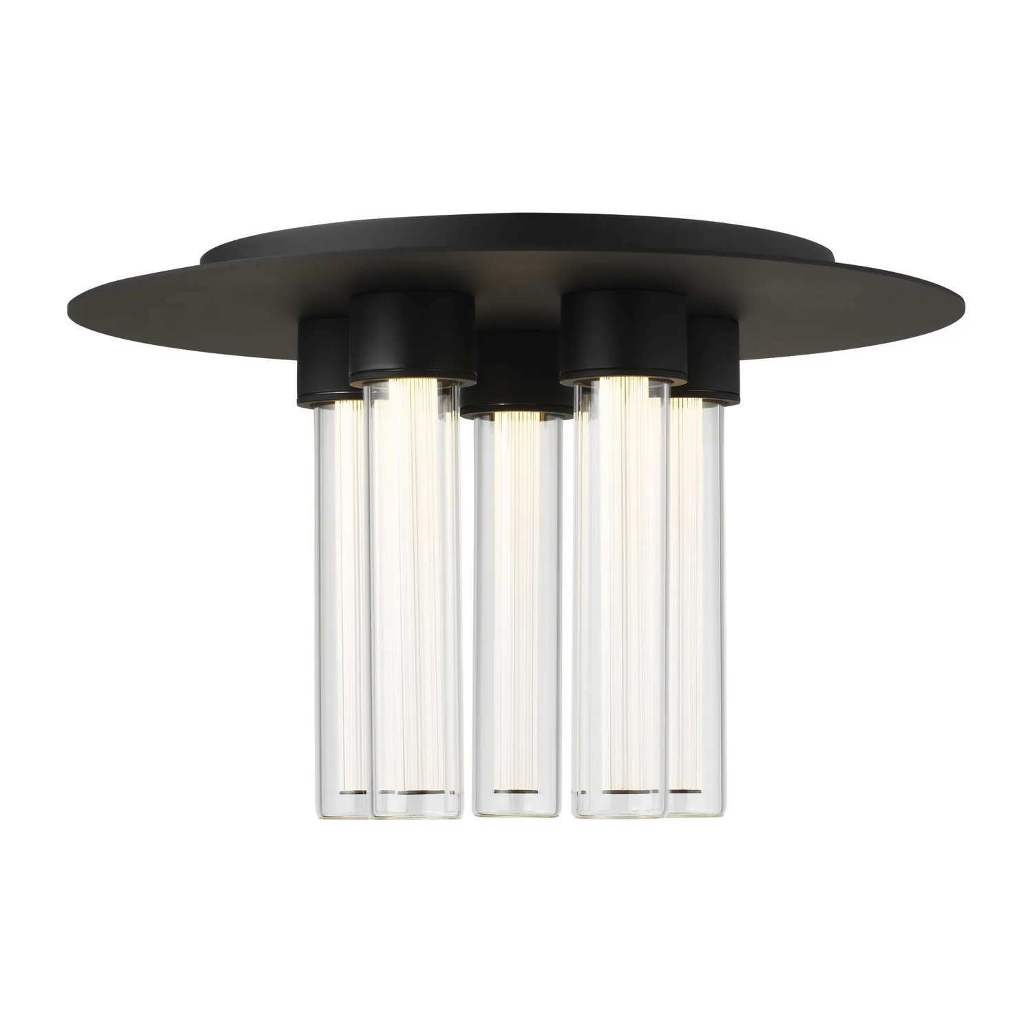 Kola LED Flush Mount in Nightshade Black