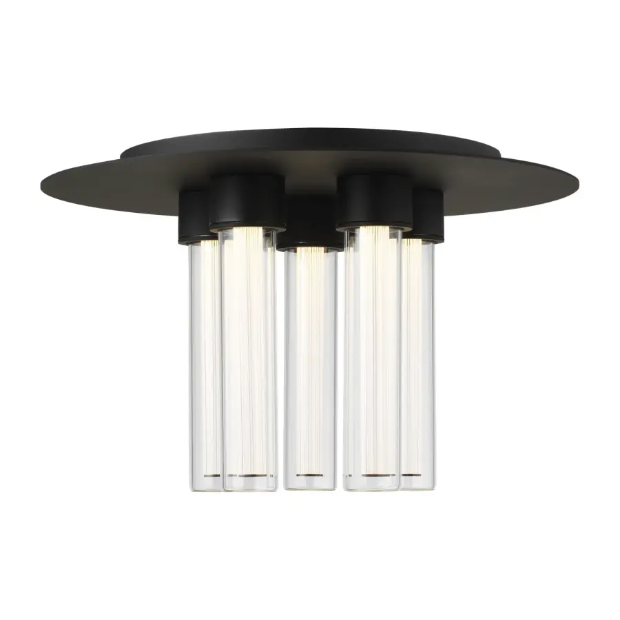 Kola LED Flush Mount in Nightshade Black
