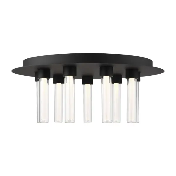 Kola LED Flush Mount in Nightshade Black