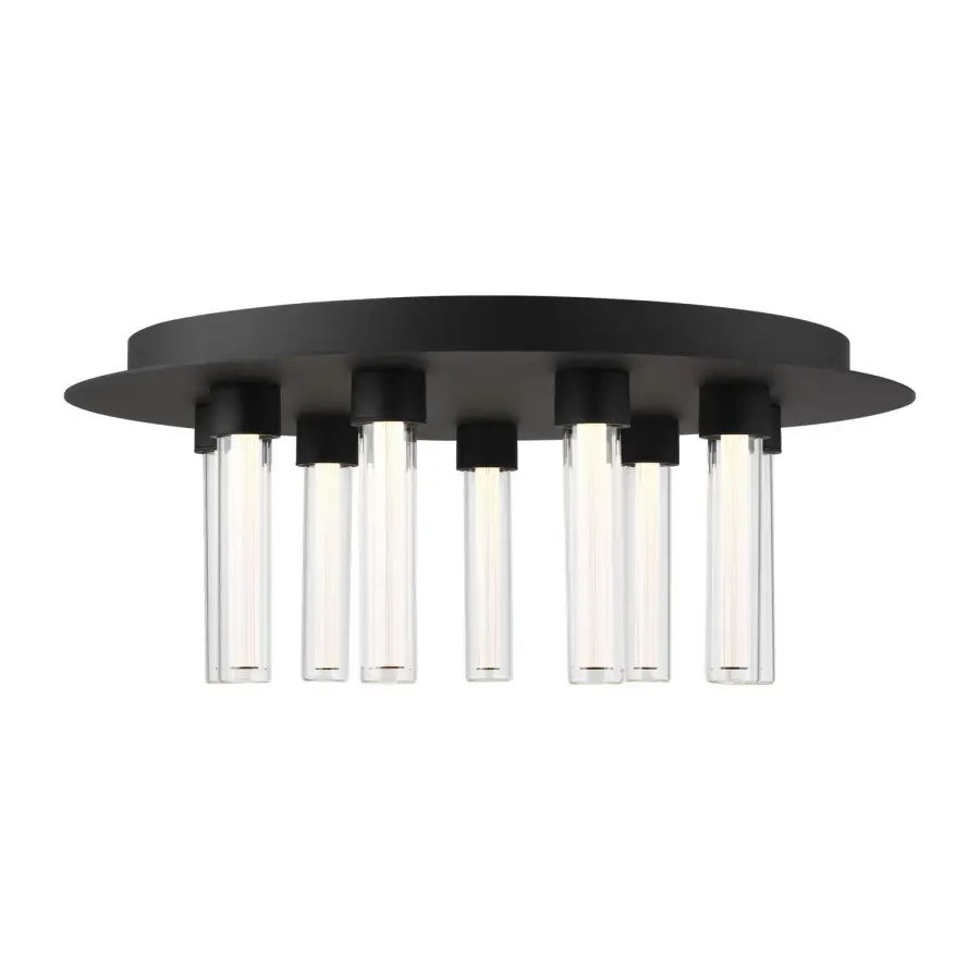 Kola LED Flush Mount in Nightshade Black
