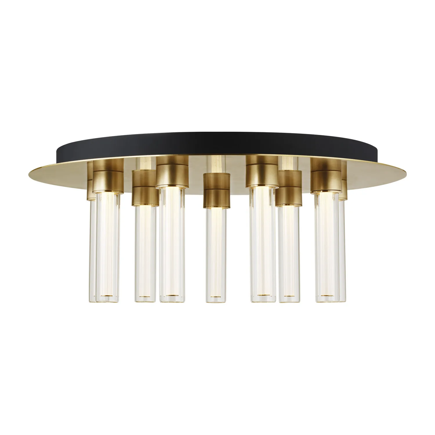 Kola LED Flush Mount in Natural Brass