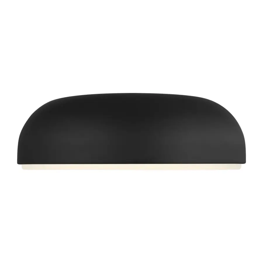 Kosa 13" LED Flush Mount in Nightshade Black