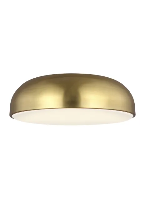 Kosa 13" LED Flush Mount in Aged Brass