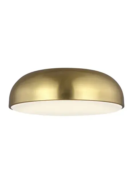 Kosa 13" LED Flush Mount in Aged Brass