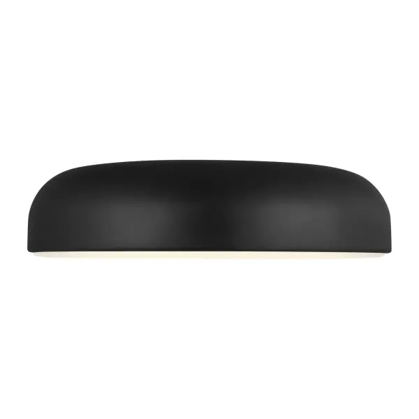 Sean Lavin's Kosa flush mount delivers clean, contemporary design with exceptional light output. The 18-inch dome provides smooth, diffused illumination perfect for modern spaces requiring both style and function.