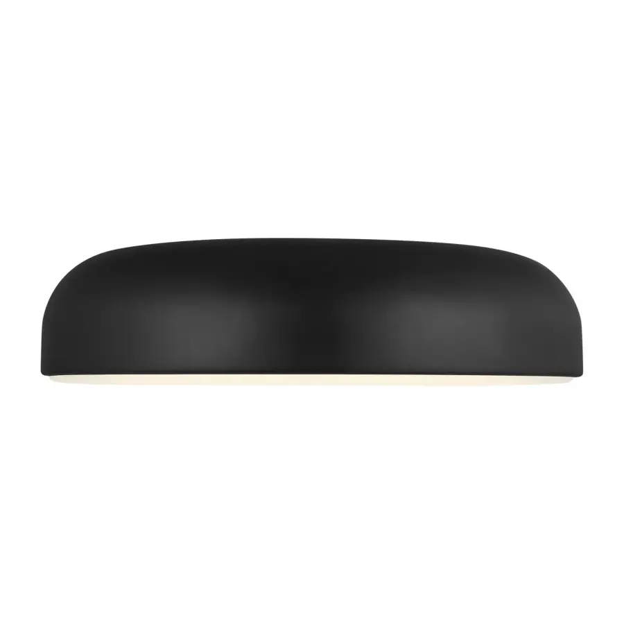 Kosa 18" LED Flush Mount in Nightshade Black