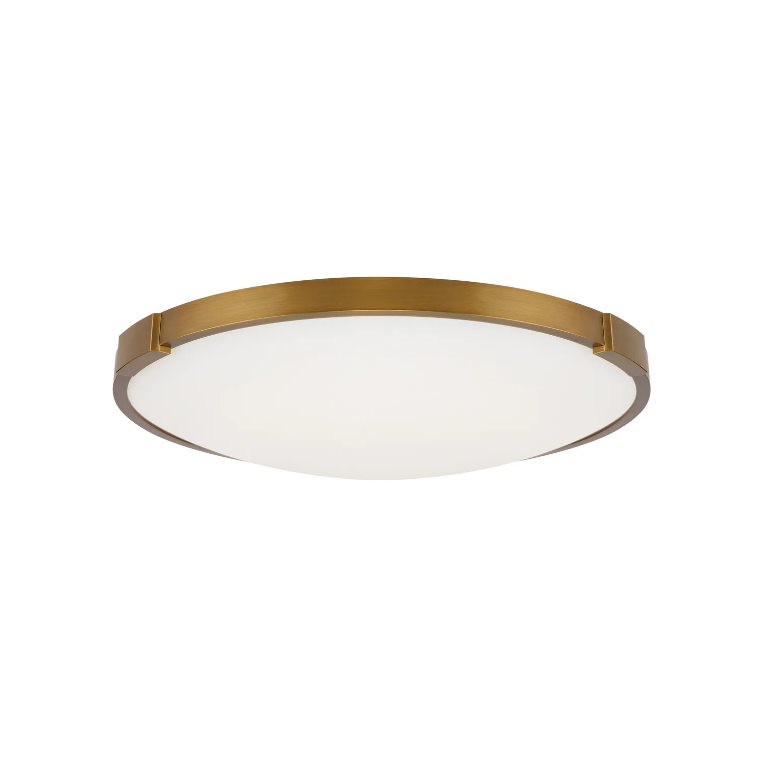 Lance 13" LED Flush Mount in Aged Brass