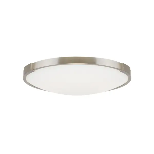 Lance 13" LED Flush Mount in Satin Nickel