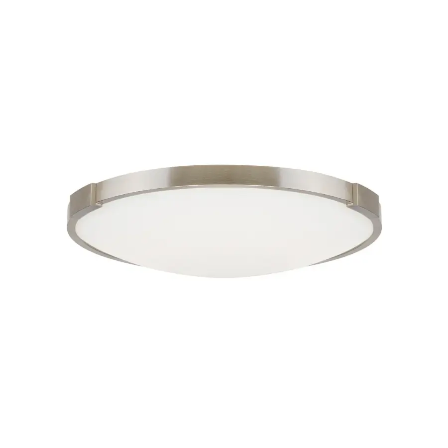 Lance 13" LED Flush Mount in Satin Nickel