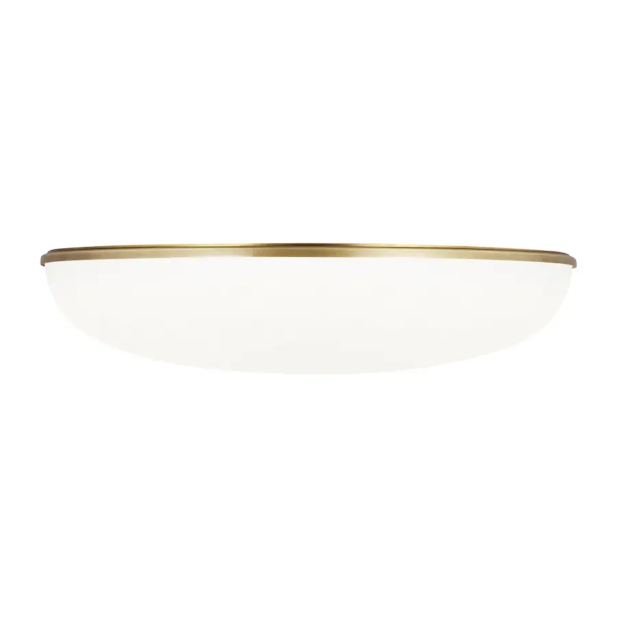 Megan 13" LED Flush Mount in Plated Brass