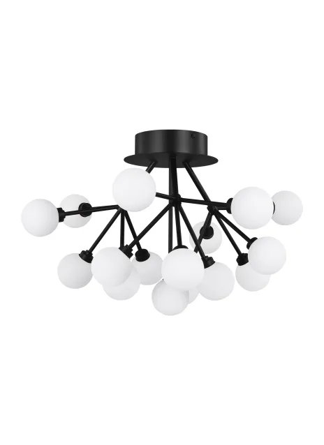 Mara LED Flush Mount in Matte Black