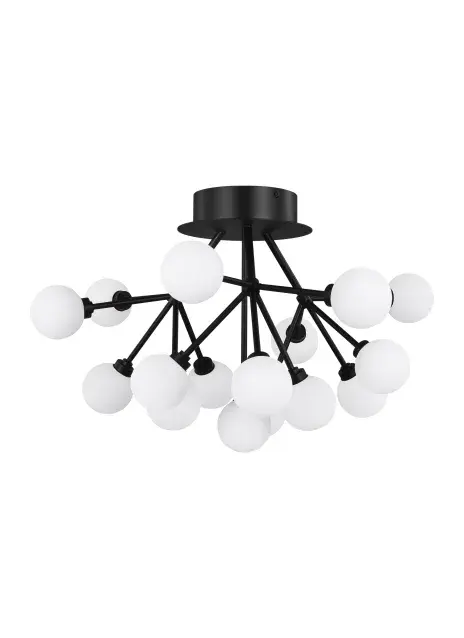 Mara LED Flush Mount in Matte Black
