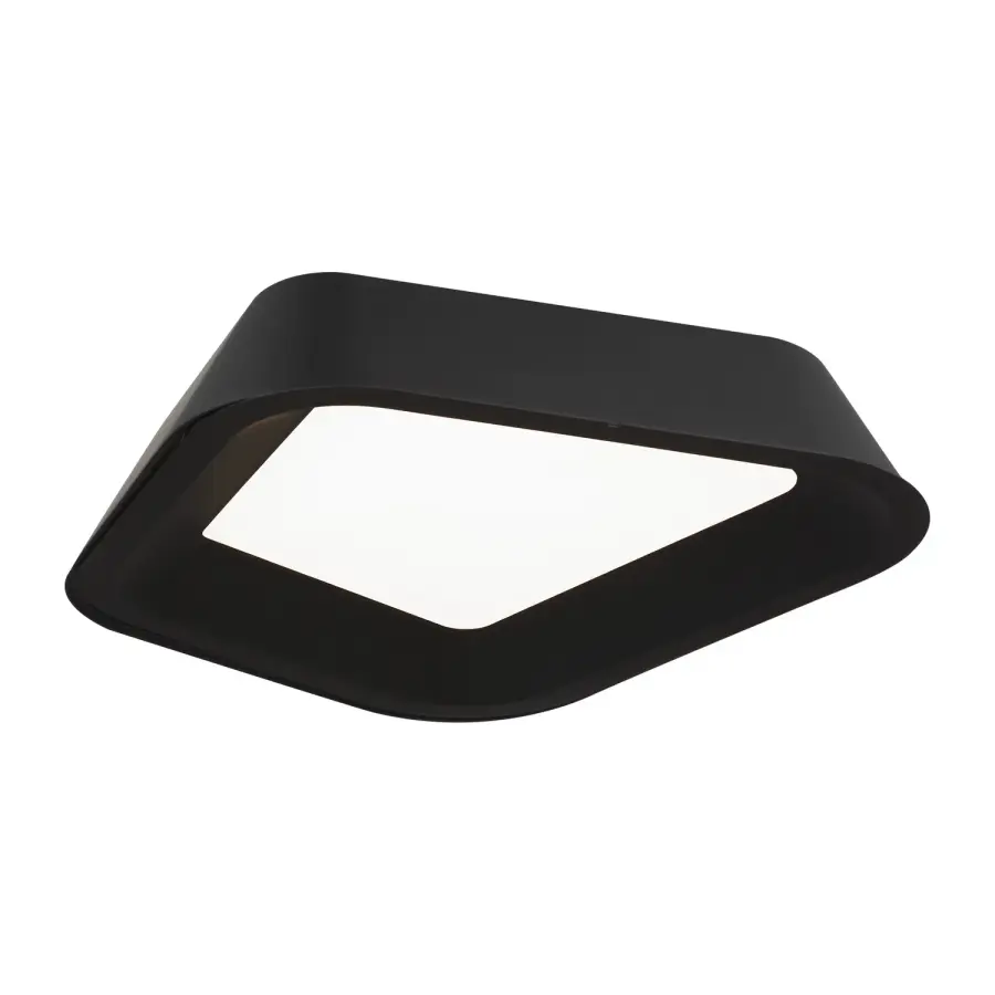 Rhonan LED Flush Mount in Nightshade Black