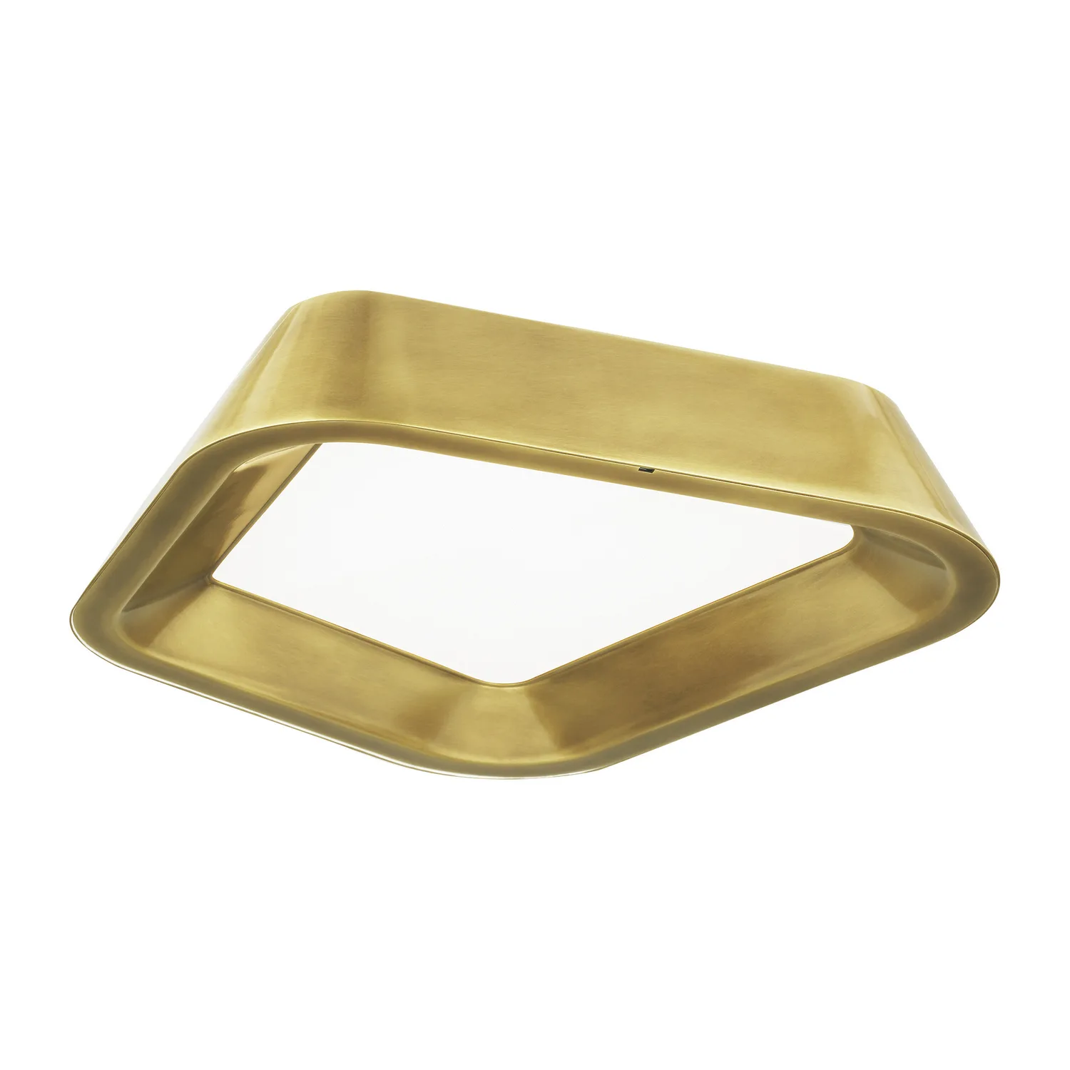 Rhonan LED Flush Mount in Plated Brass