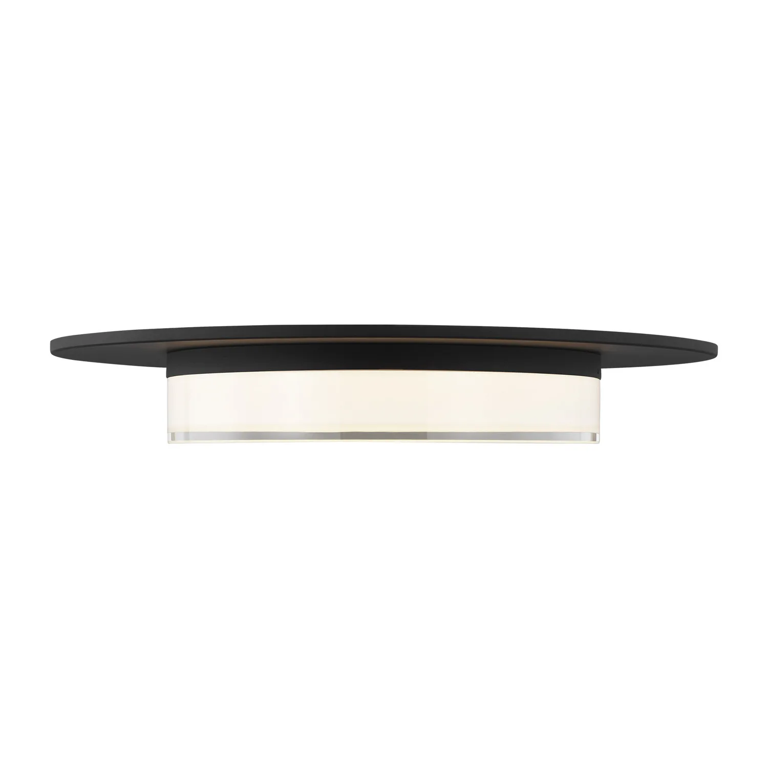 Sen 17" LED Flush Mount in Nightshade Black