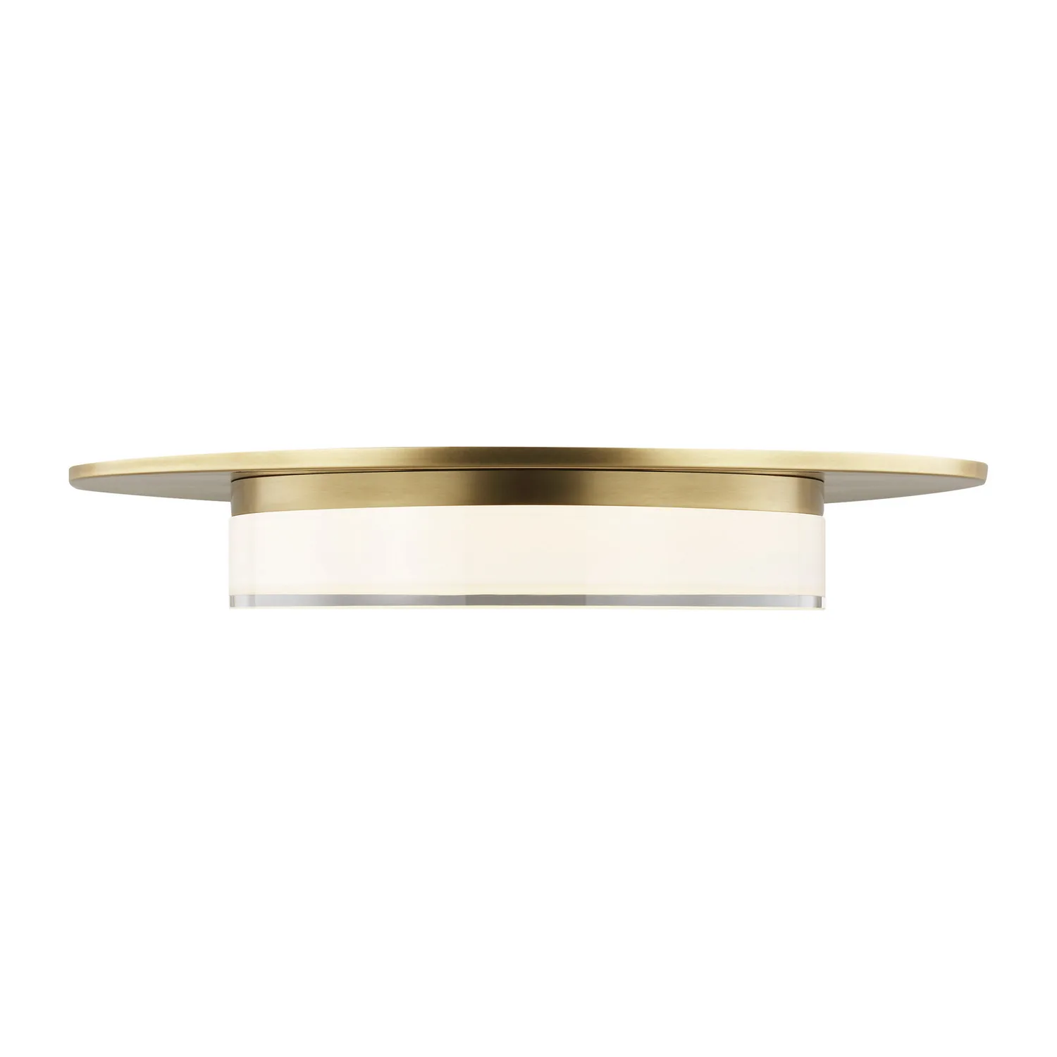 Sen 17" LED Flush Mount in Natural Brass