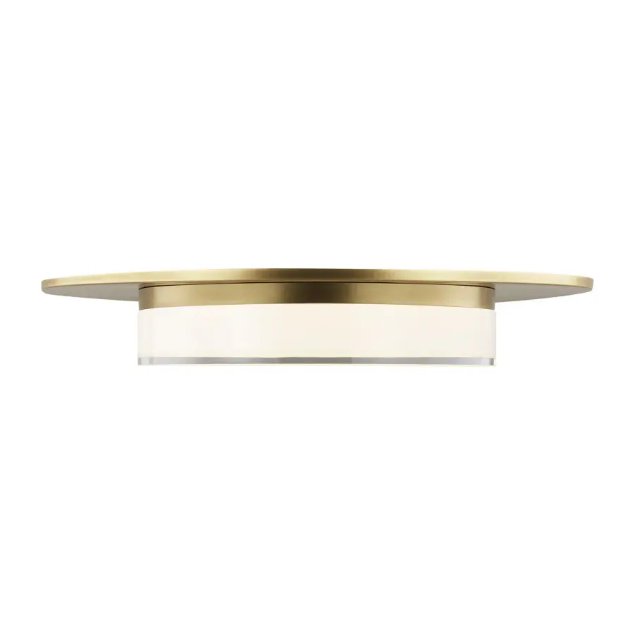 Sen 17" LED Flush Mount in Natural Brass