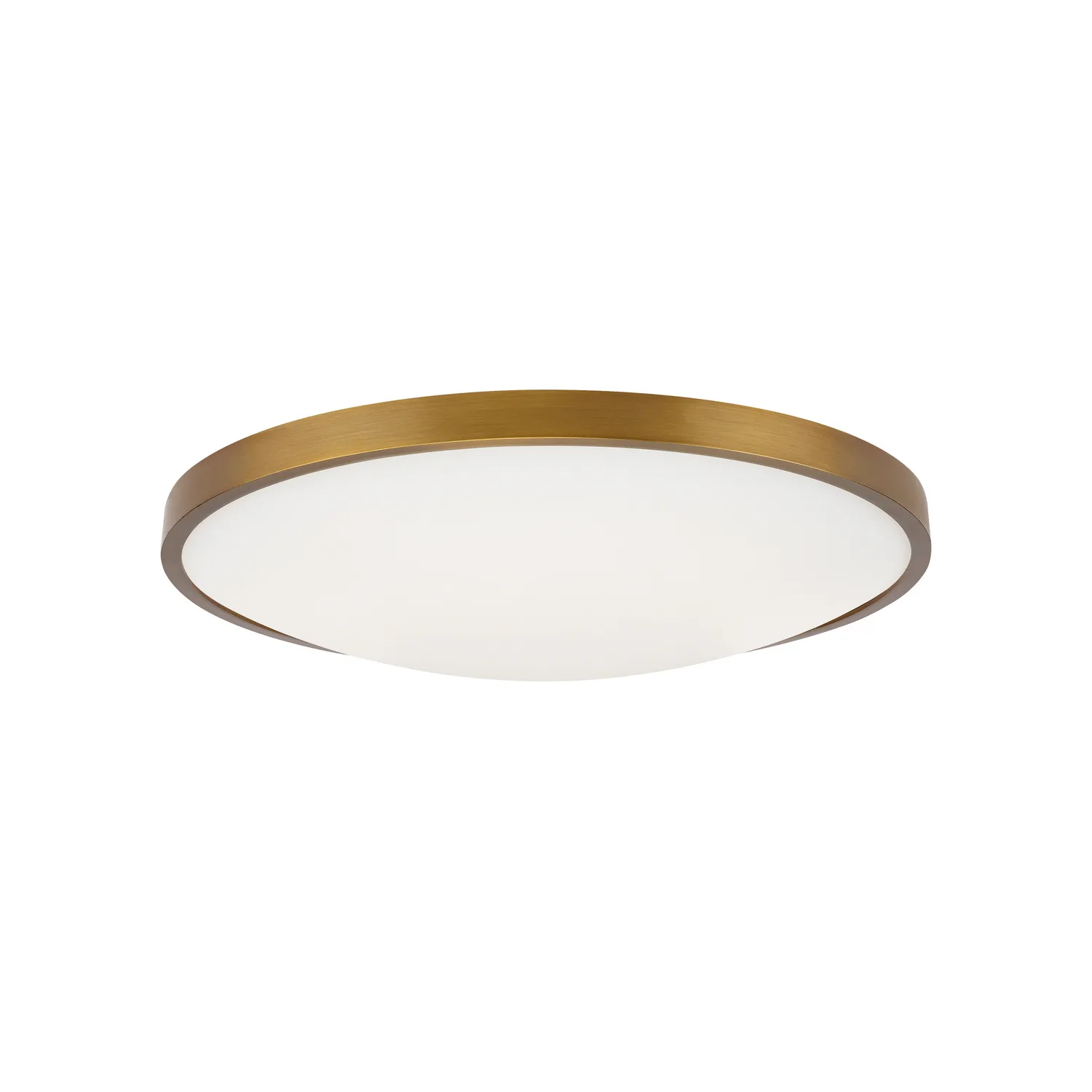 Vance 13" LED Flush Mount in Aged Brass