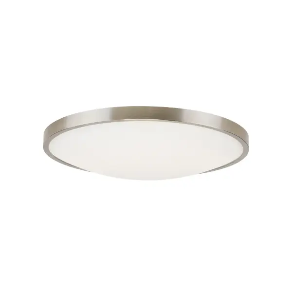Vance 13" LED Flush Mount in Satin Nickel