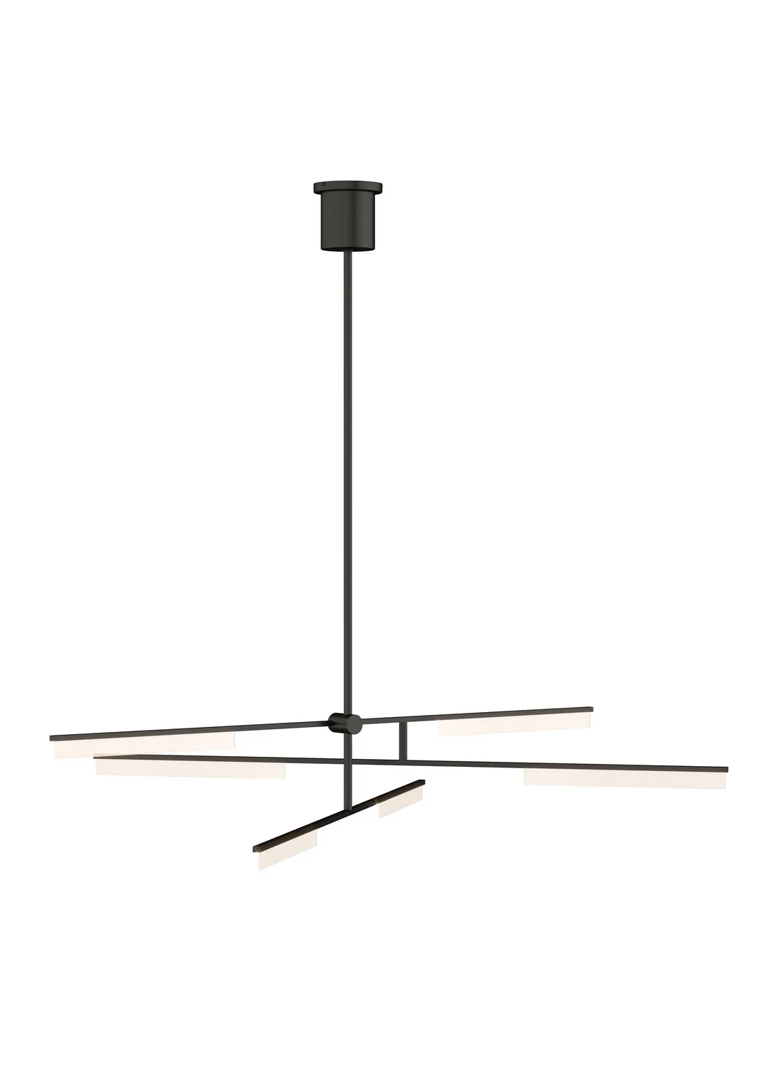 Klee 6-Light LED Chandelier in Nightshade Black