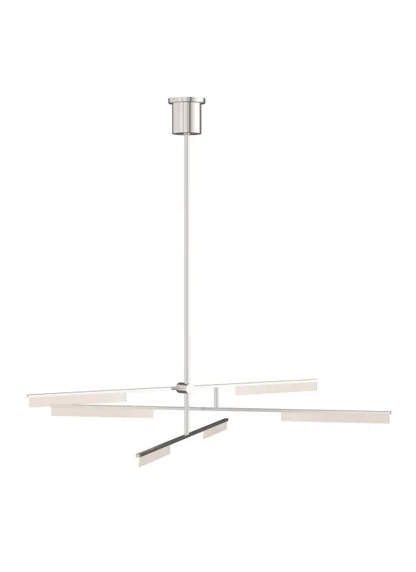 Klee 6-Light LED Chandelier in Polished Nickel