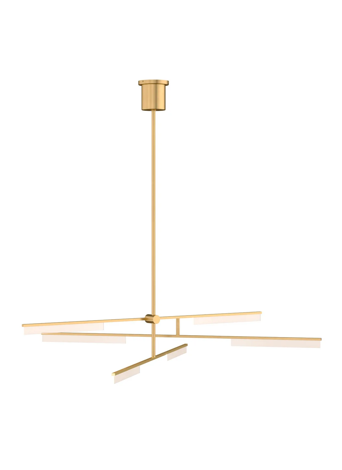 Klee 6-Light LED Chandelier in Natural Brass