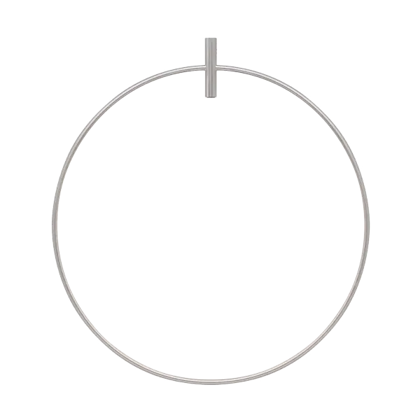 The Locus 13" accessory in Satin Nickel offers a refined metallic finish perfect for contemporary spaces. Its compact size makes it versatile for various ceiling applications.