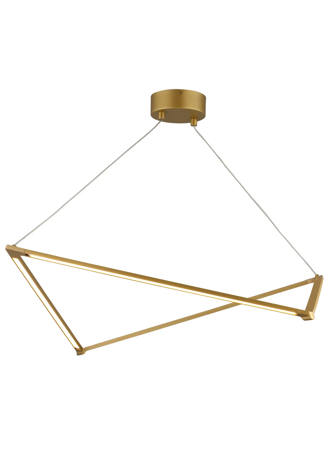 Balto LED Linear Suspension in Satin Gold
