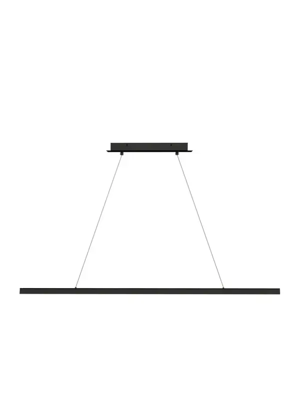 Dessau 48" LED Linear Suspension in Nightshade Black