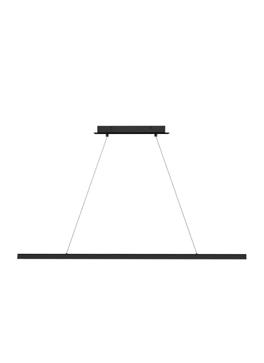Dessau 48" LED Linear Suspension in Nightshade Black
