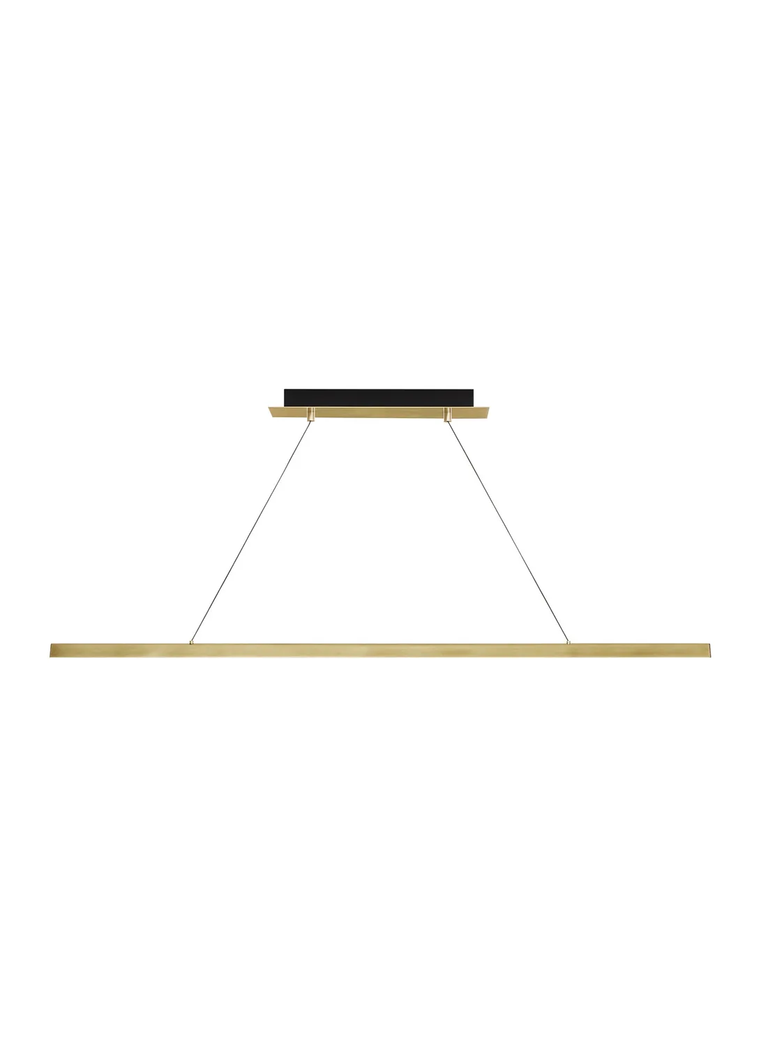 Dessau 48" LED Linear Suspension in Natural Brass