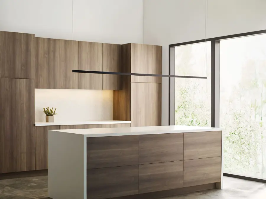 Sleek Linear Design with Contemporary Black Finish - Image 2