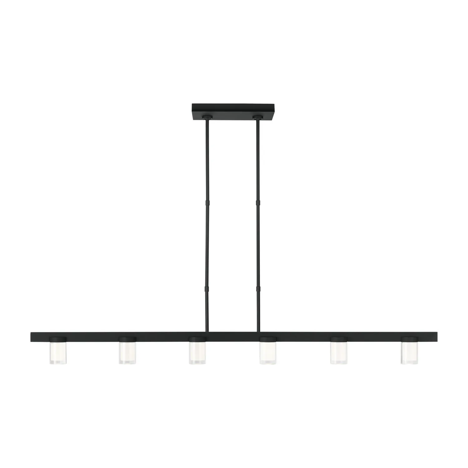 Esfera LED Linear Suspension in Nightshade Black