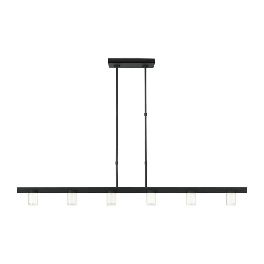 Esfera LED Linear Suspension in Nightshade Black
