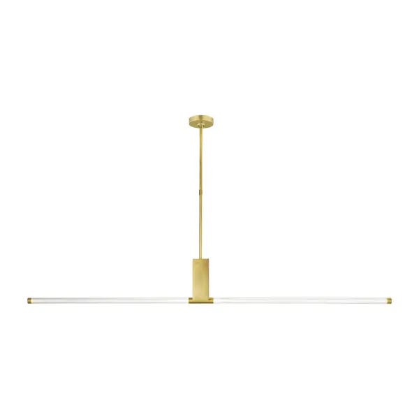 Phobos Large Linear Suspension in Natural Brass