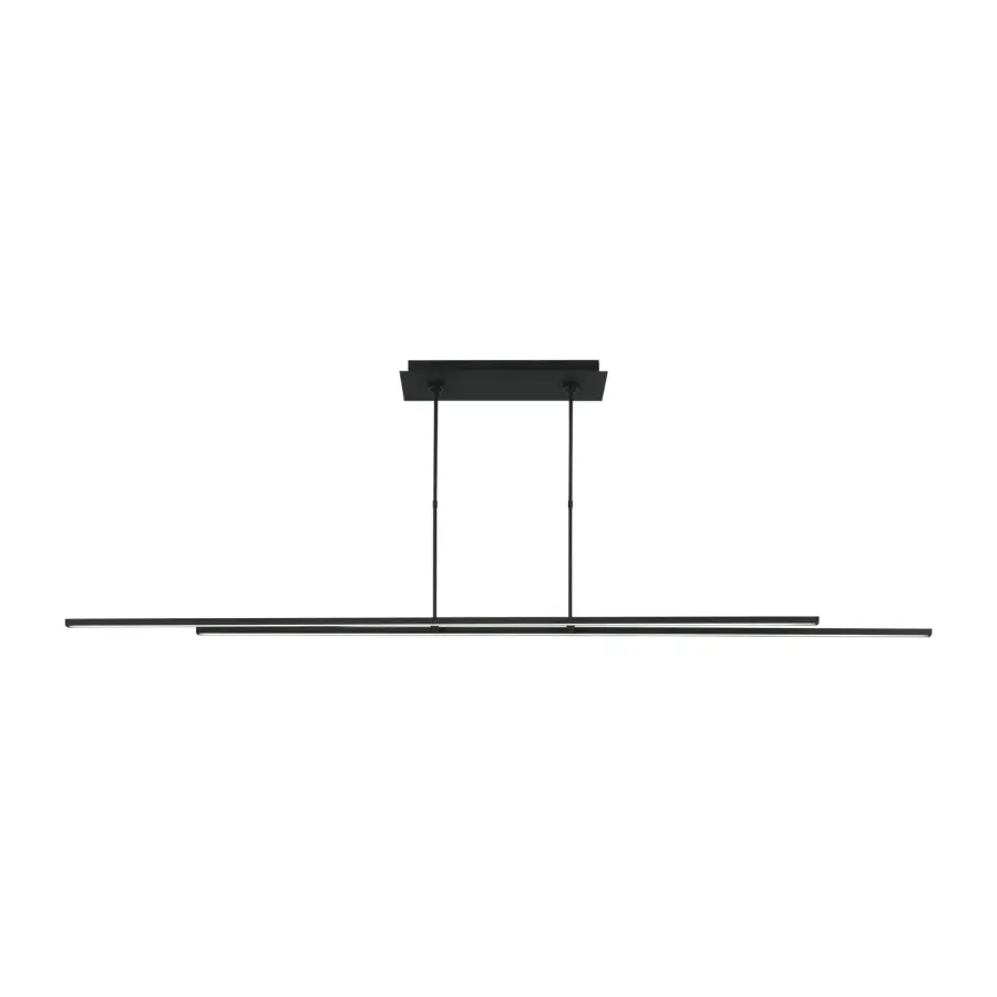 Stagger 2 84" LED Linear Suspension in Nightshade Black