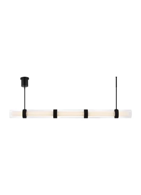 Wit LED Linear Suspension in Black