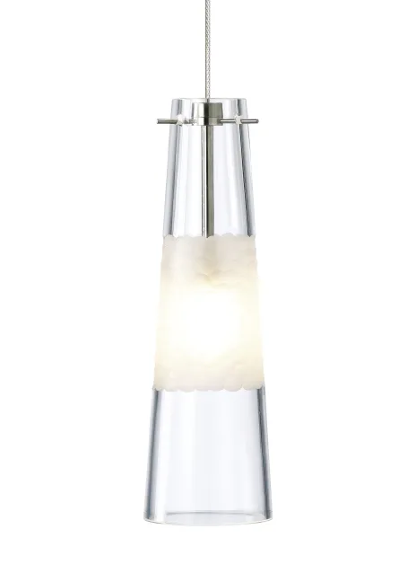 Bonn One Light Pendant in Satin Nickel