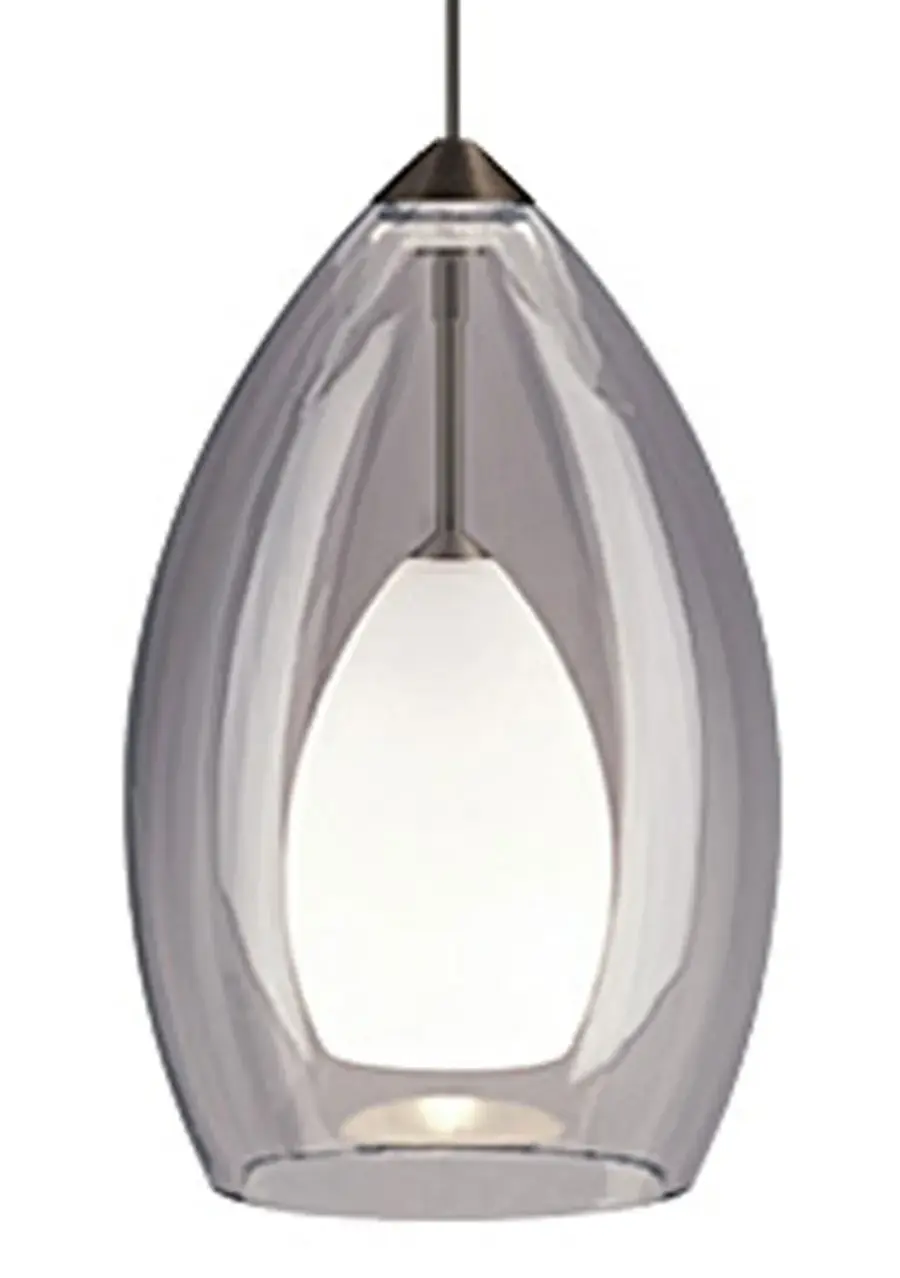 Fire One Light Pendant in Satin Nickel