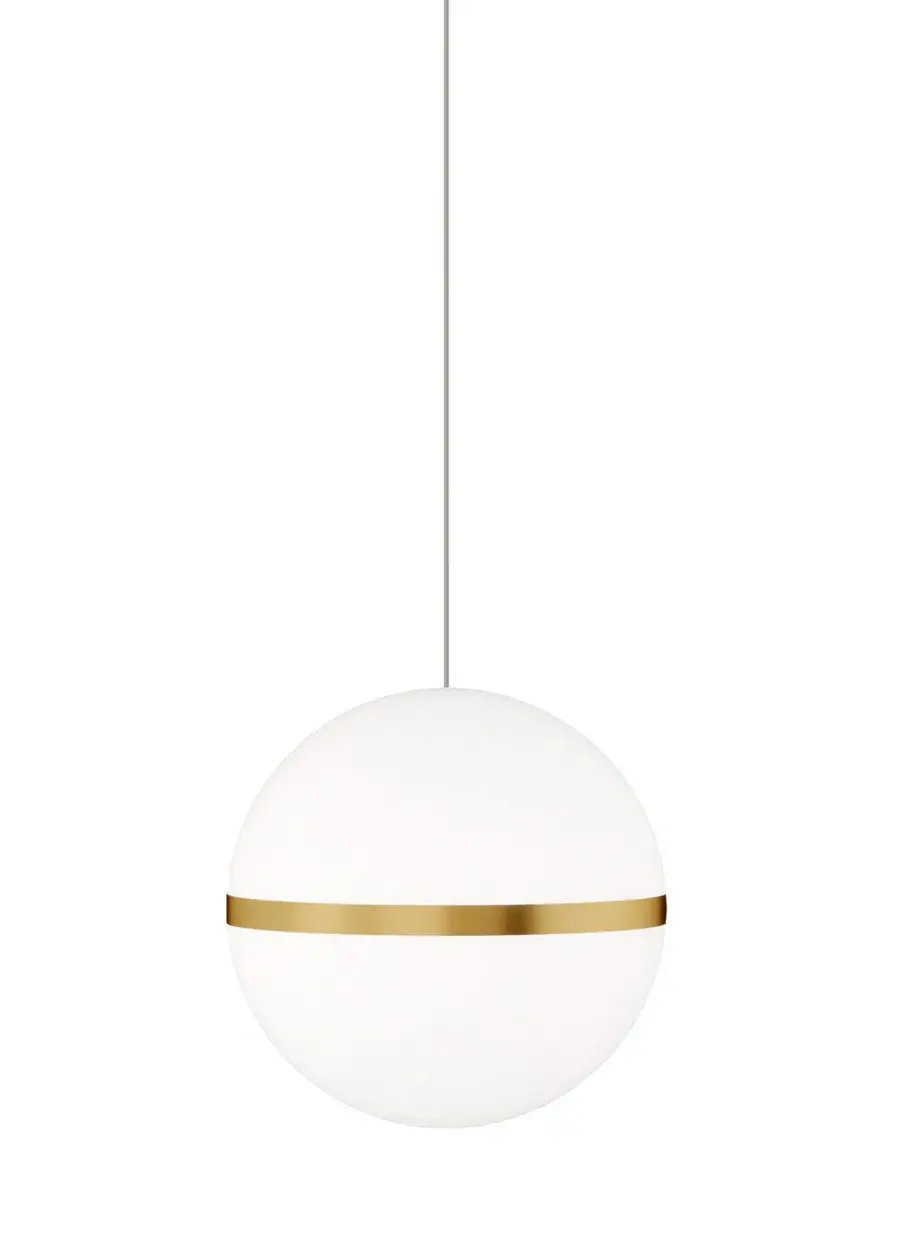 Hanea LED Mini Pendant in Natural Brass