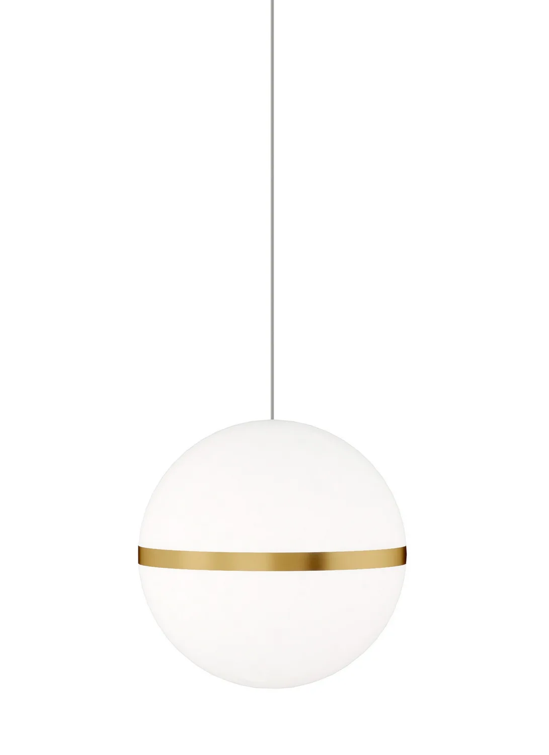 Hanea One Light Mini Pendant in Natural Brass