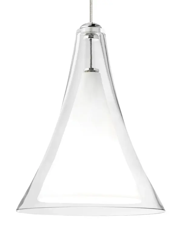 The Melrose pendant combines contemporary design with artisanal craftsmanship in a compact 7.3" diameter fixture. Its cone-shaped glass diffuser provides focused downlight while the satin nickel finish adds refined elegance to any space.