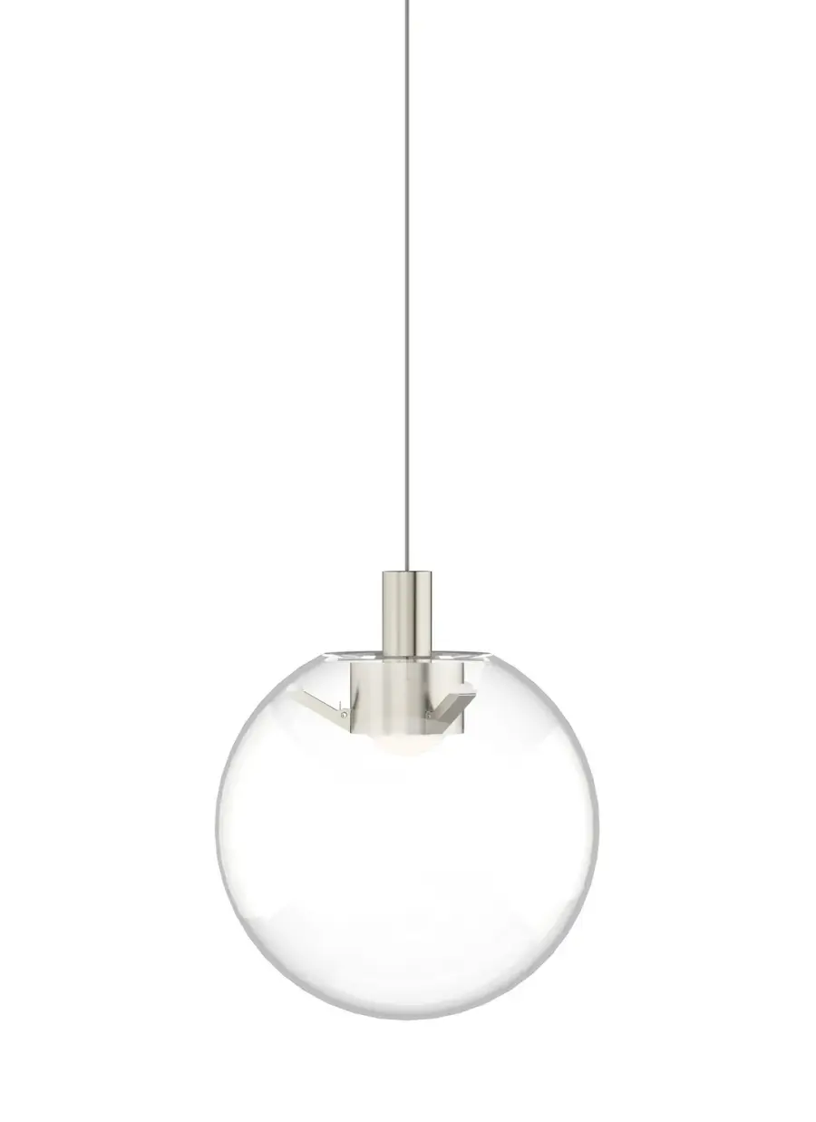 Palona LED Mini Pendant in Satin Nickel