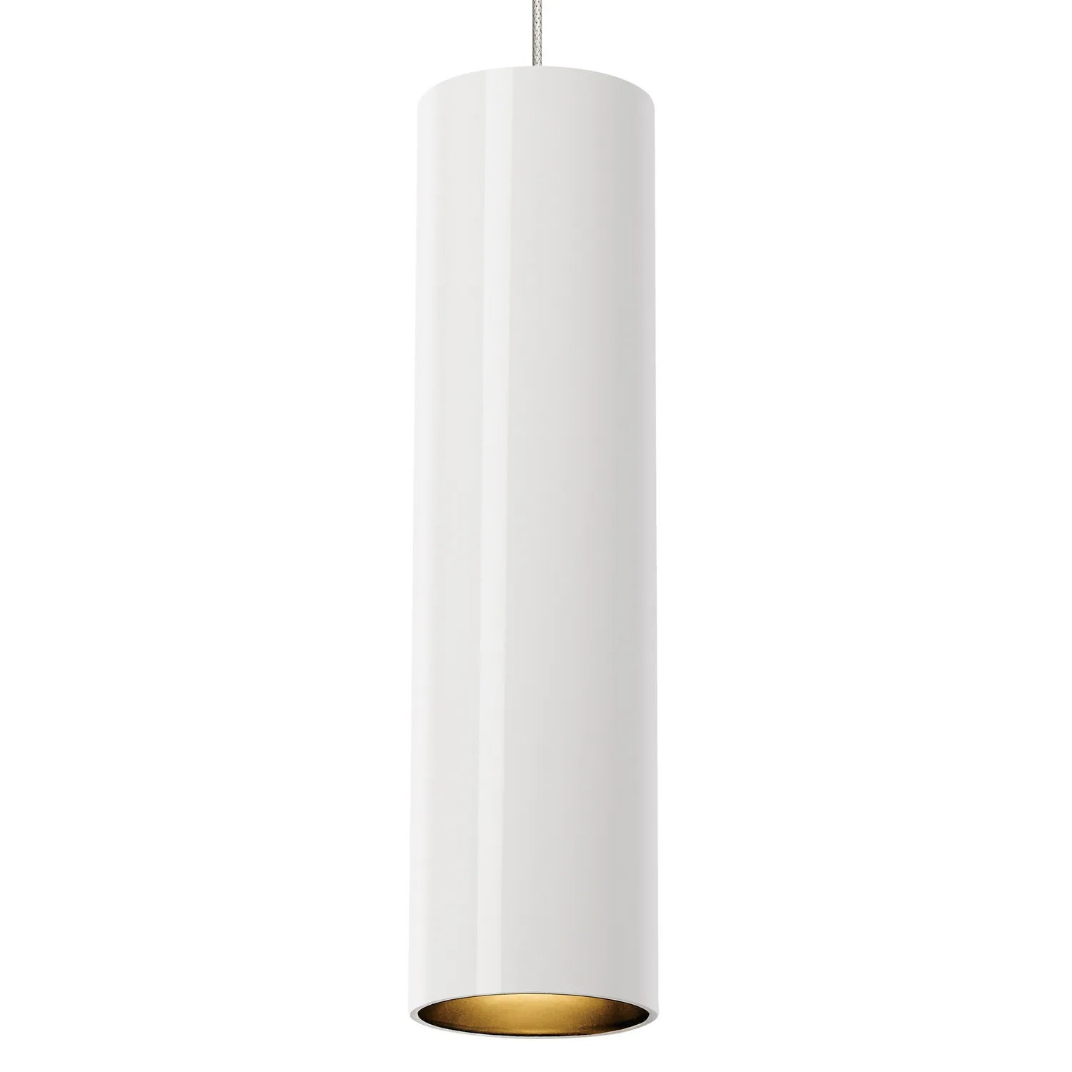 Piper LED Pendant in White/Satin Nickel