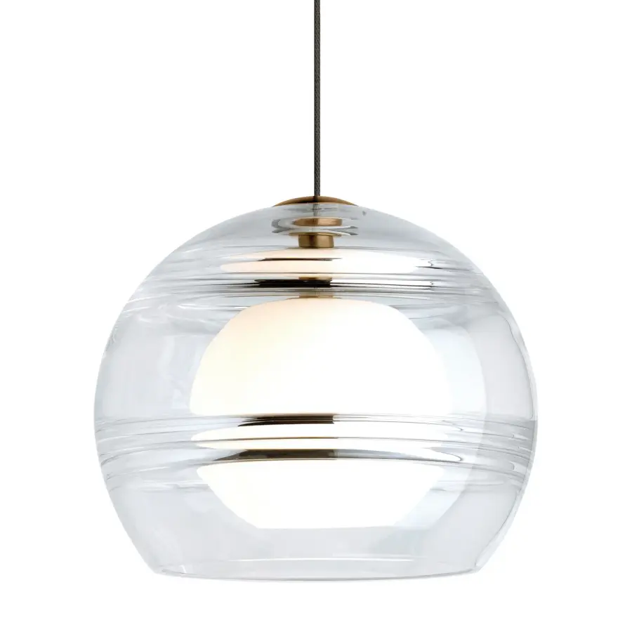 Sedona One Light Pendant in Aged Brass