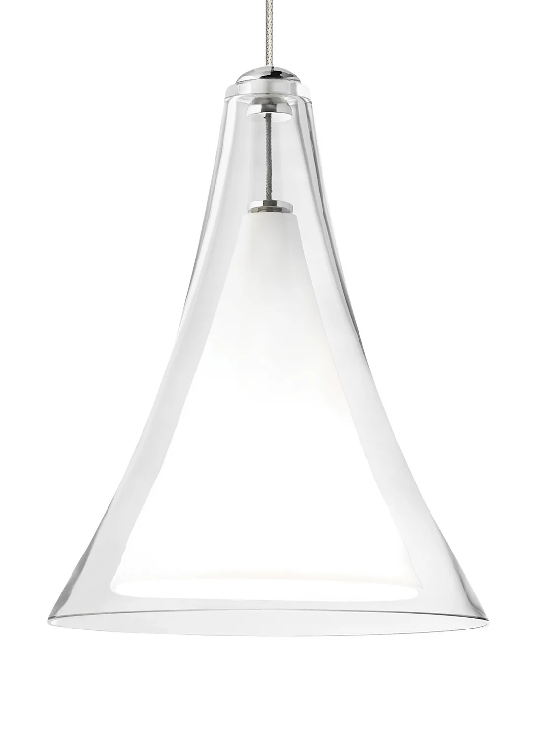 Melrose One Light Pendant in Satin Nickel