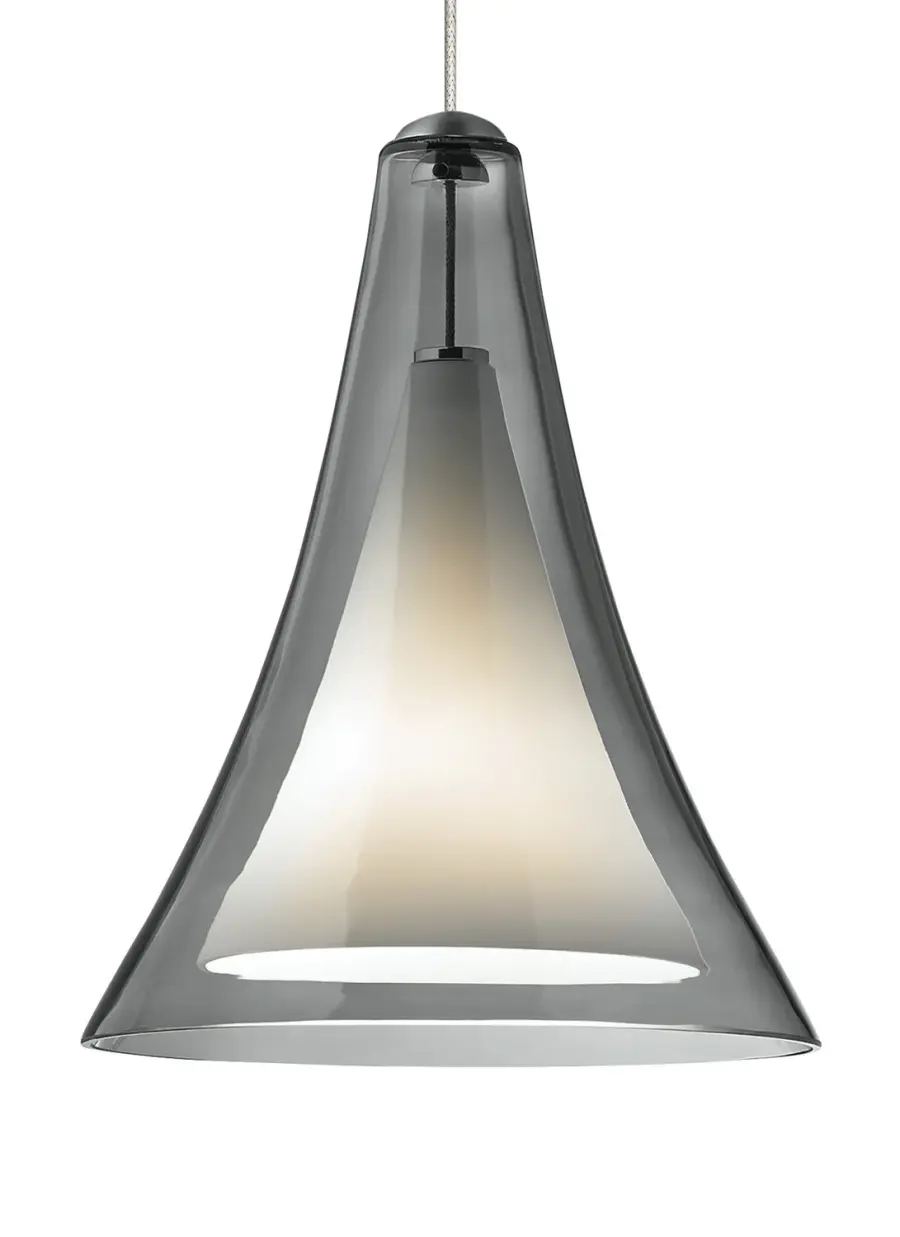 Melrose One Light Pendant in Satin Nickel