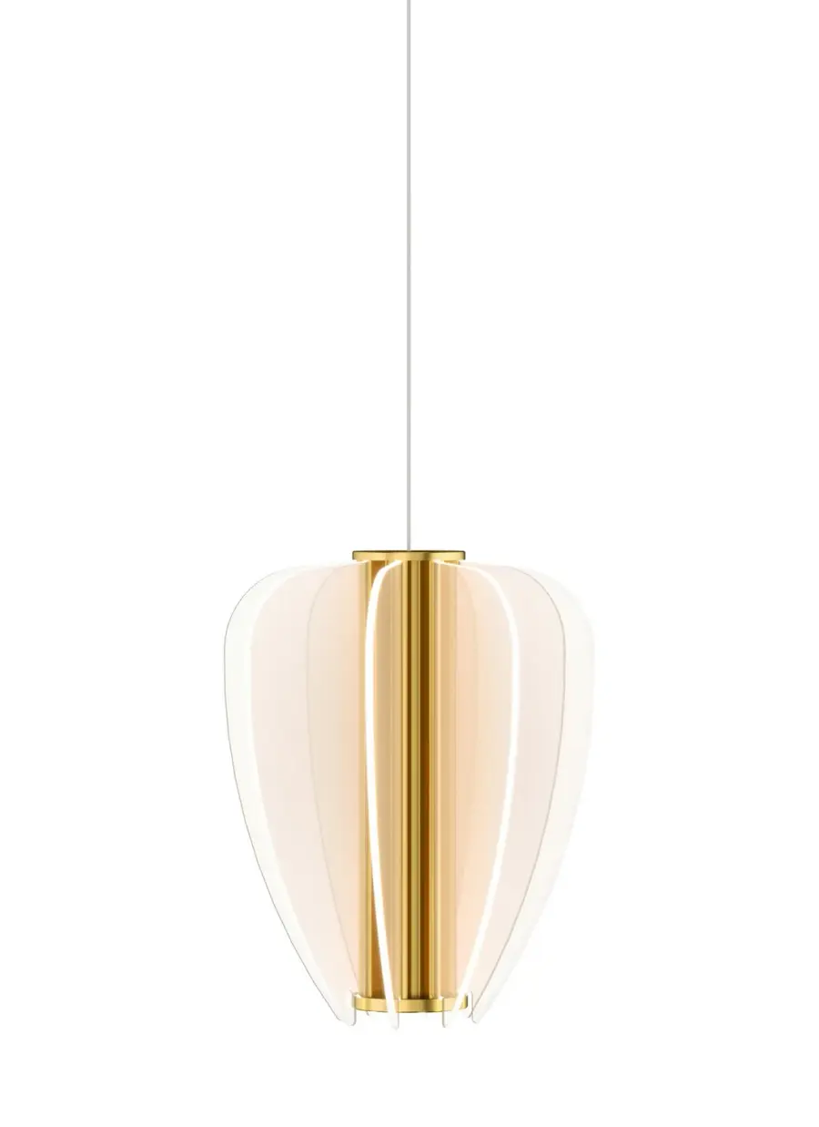Nyra LED Mini Pendant in Plated Brass