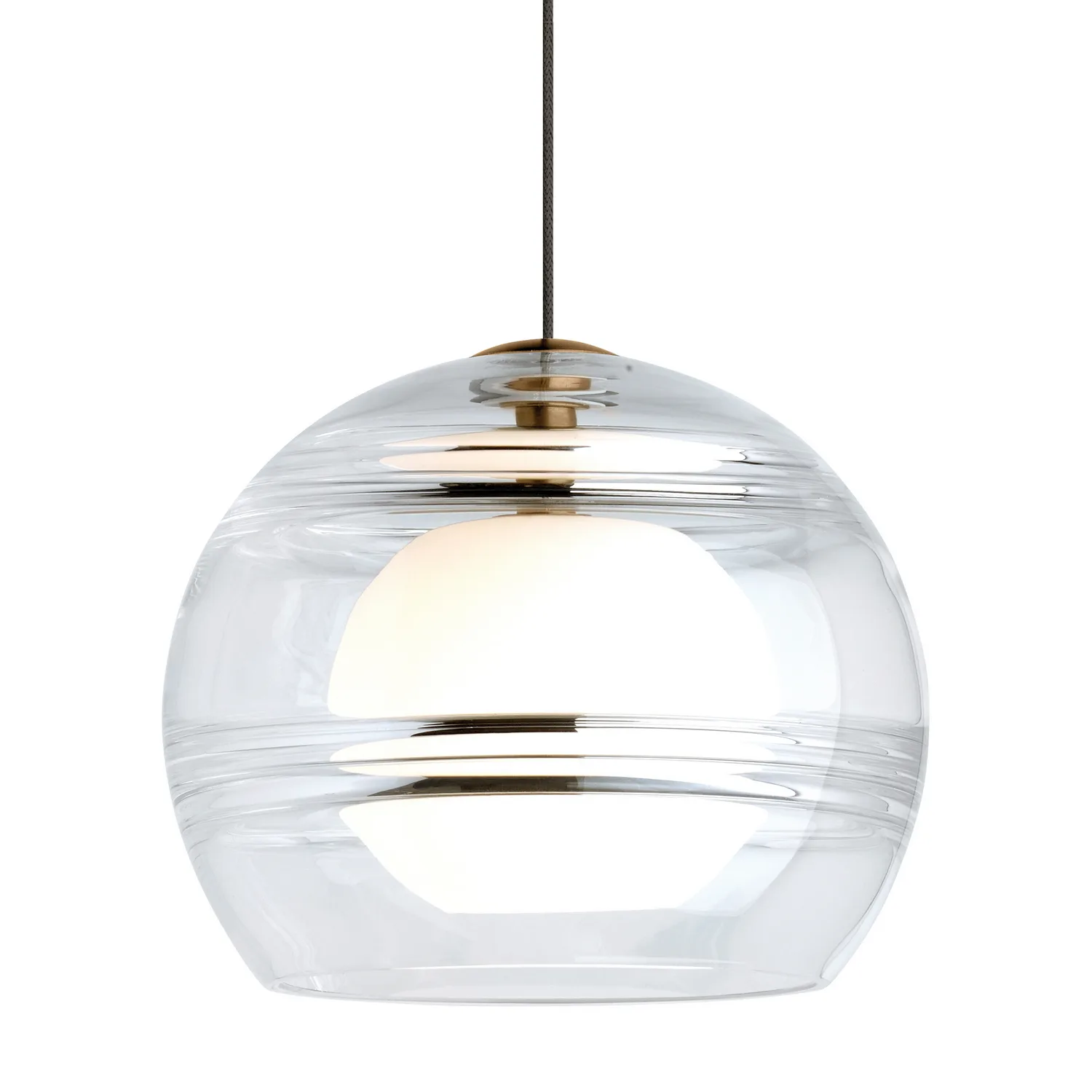 Sedona LED Pendant in Aged Brass